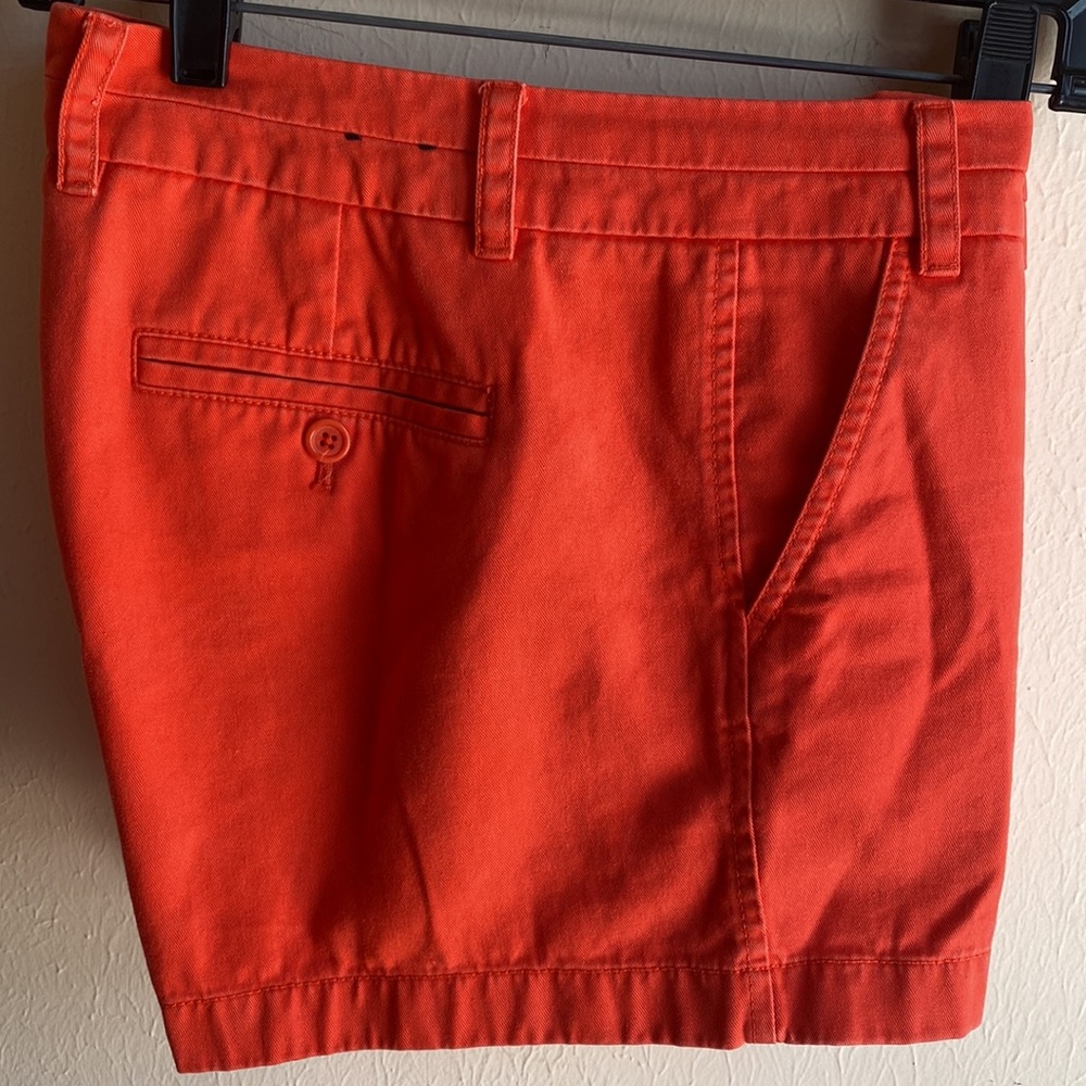 J Crew 4” inseam Orange Chino Shorts 8